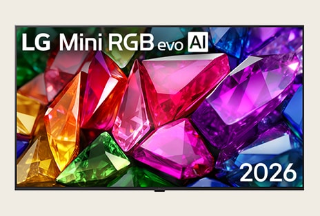 LG Mini RGB evo plní obrazovku živou, křišťálově čistou kompozicí ostře vykreslených mnohobarevných fazet a napříč displejem představuje ostrý a jasný vizuál.