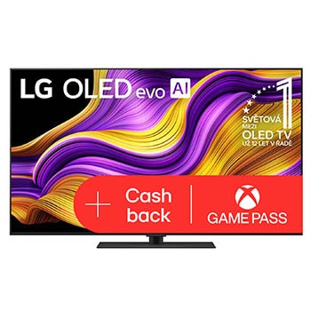 Čelní pohled na LG OLED evo AI C5 4K Smart TV. Na obrazovce je emblém 12 let světové jedničky OLED a logo LG OLED evo AI 2025.