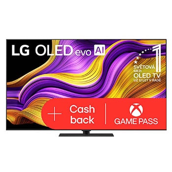 Čelní pohled na LG OLED evo AI C5 4K Smart TV. Na obrazovce je emblém 12 let světové jedničky OLED a logo LG OLED evo AI 2025.