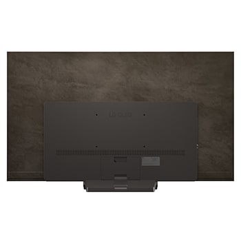 Zadní pohled na LG OLED evo AI C5 4K Smart TV.