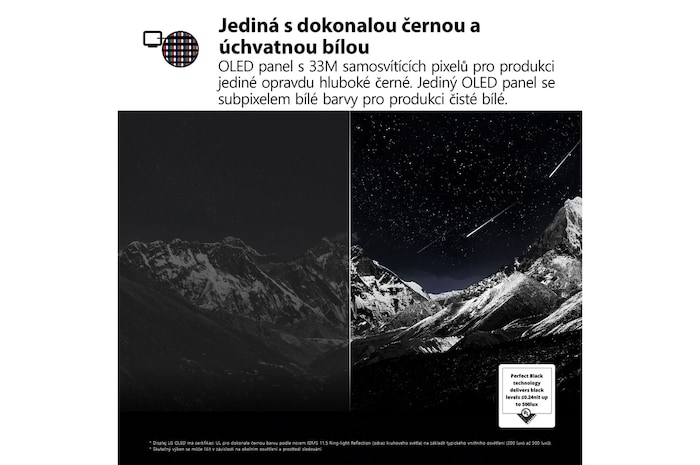 Zadní pohled na LG OLED evo AI C5 4K Smart TV.