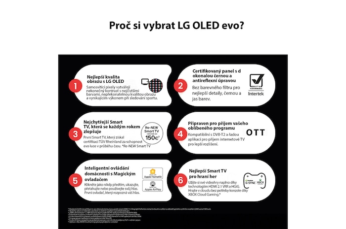 Mírně natočený pohled na televizor LG OLED evo AI C5 4K Smart TV.