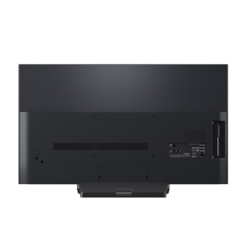 Zadní pohled na LG OLED evo AI C5 4K Smart TV.