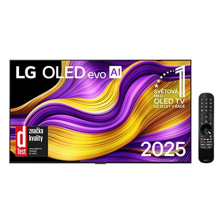 65" LG OLED evo AI G5 4K Smart TV 2025 - 5 let záruka na OLED panel - verze pro montáž na stěnu