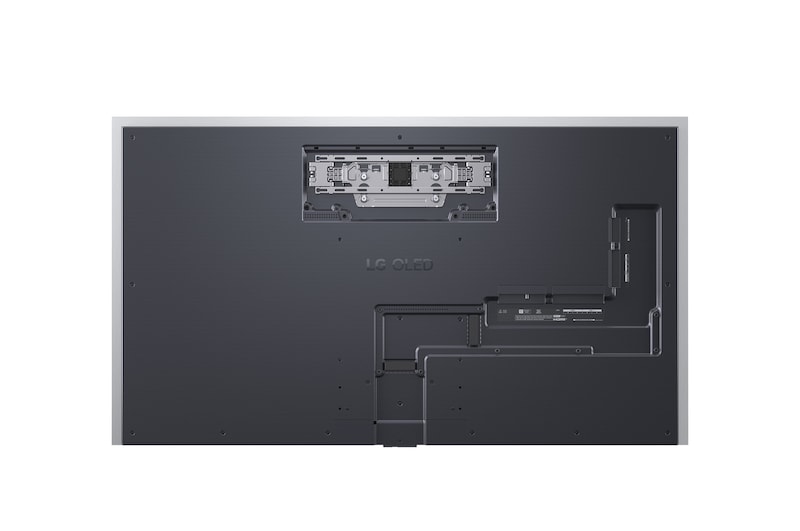 Zadní pohled na LG OLED evo AI C5 4K Smart TV.