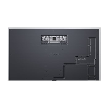 Zadní pohled na LG OLED evo AI G5 4K Smart TV.
