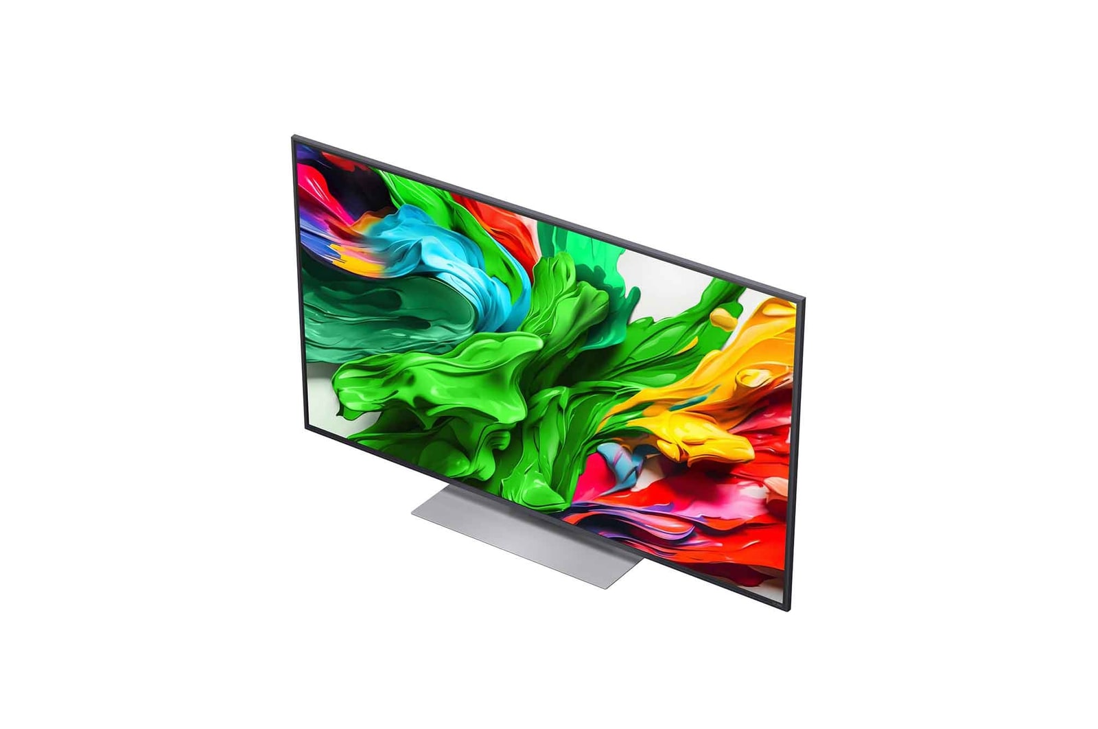Right-facing side view of LG QNED evo QNED85 TV 