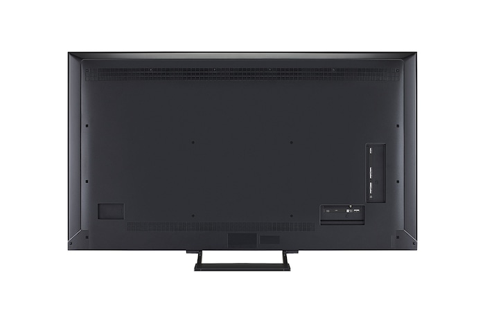 Levý boční pohled na LG QNED evo QNED92 TV.