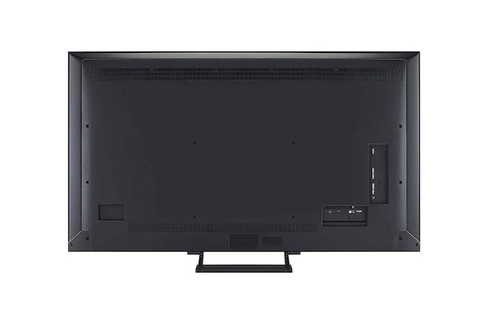 Levý boční pohled na LG QNED evo QNED92 TV.