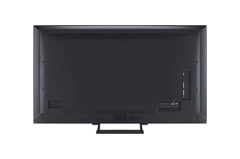 Levý boční pohled na LG QNED evo QNED92 TV.