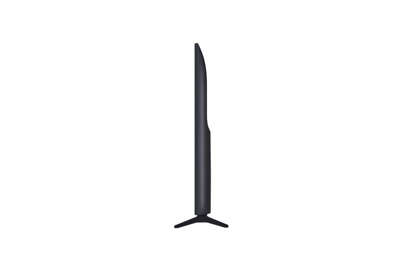 Levý boční pohled na televizor LG QNED70 TV 