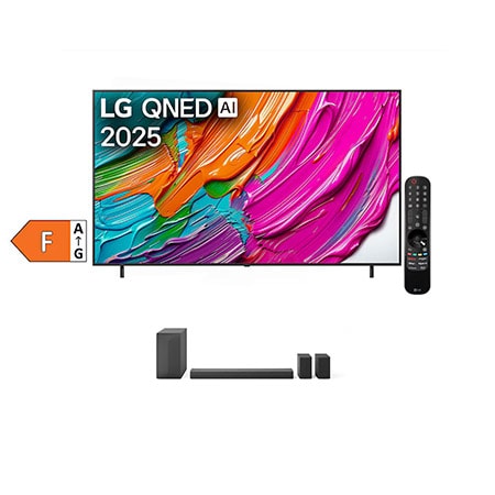 SET - LG QNED evo AI 50QNED8E Mini LED 4K Smart TV 2025 + 5.1 kanálový LG Soundbar se zadními reproduktory S60TR