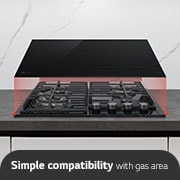LG Vestavná indukční deska 60cm 2x Flexi zóna, ThinQ™, Černá, CBIZ2437B