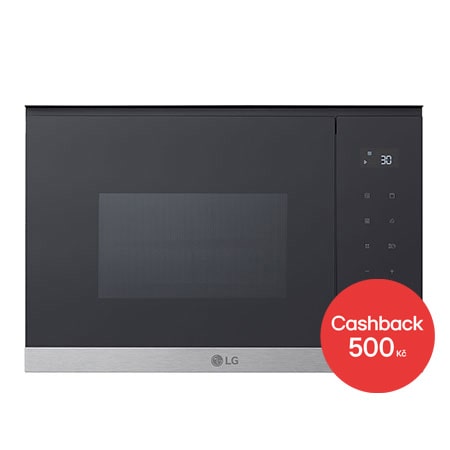Mikrovlnná trouba s grilem 25L Auto Cook, Černá/stříbrná