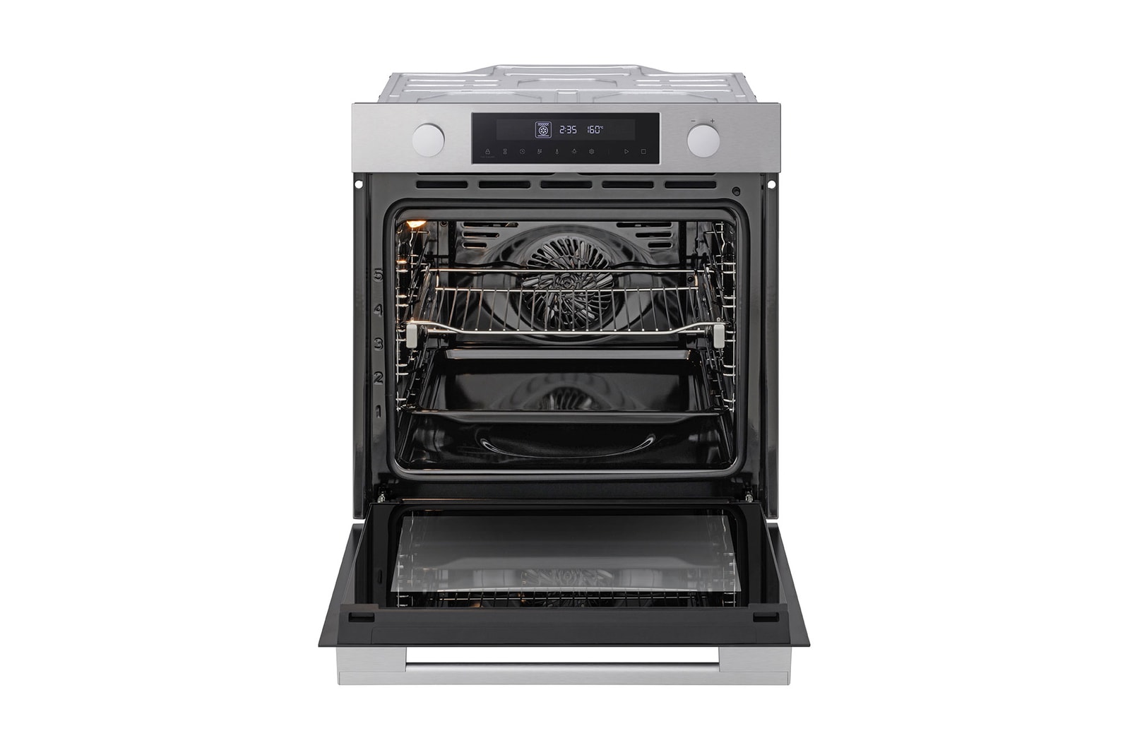 front view of lg WS5D7210S with rack