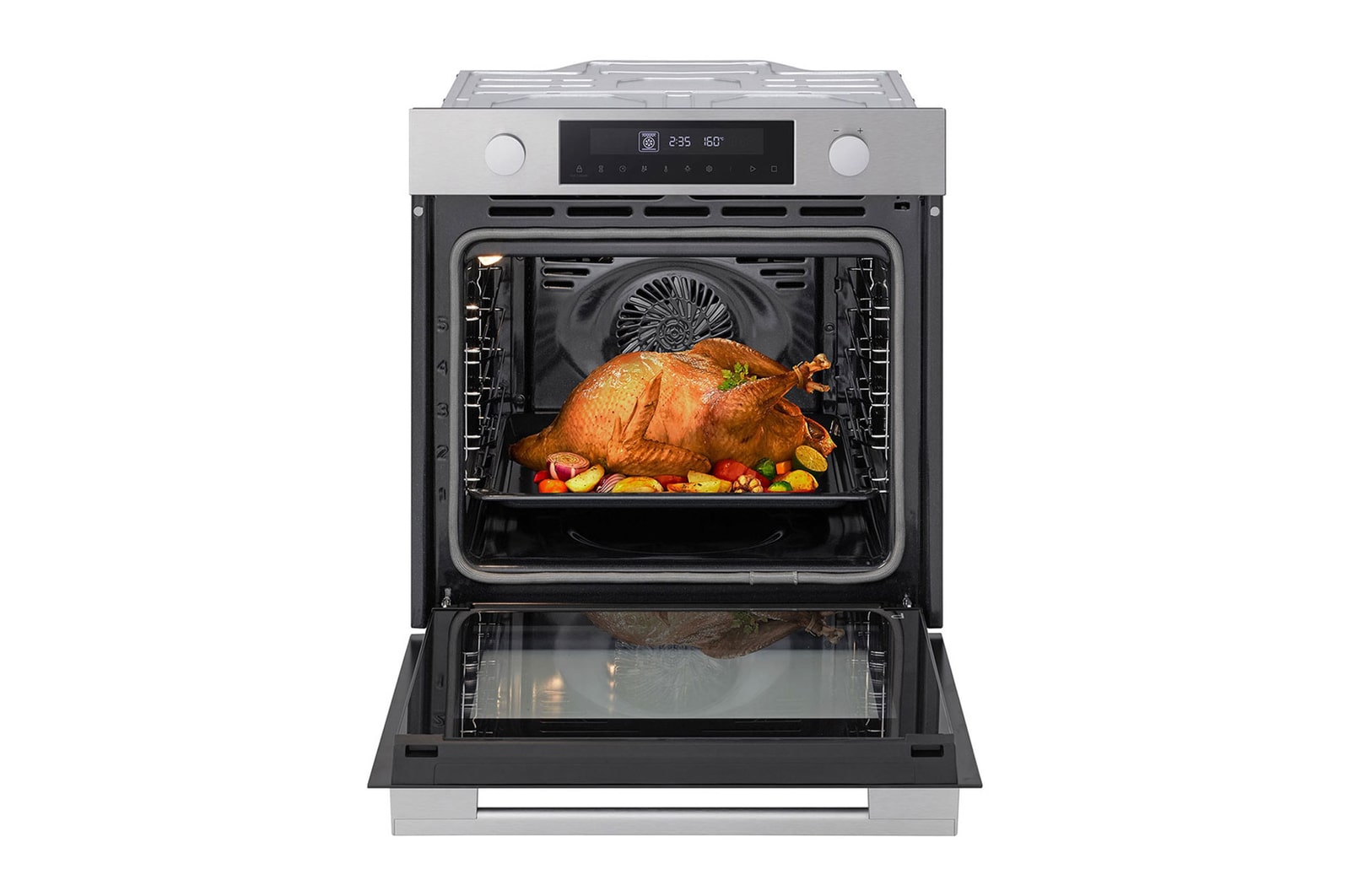 front view of lg ws5d7230s with food