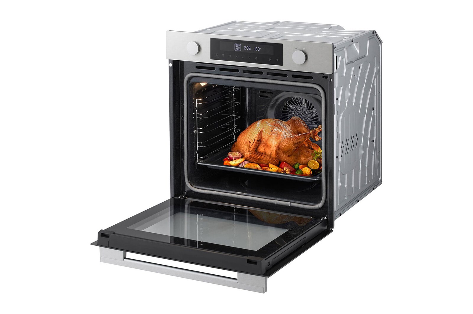 rightside view of lg ws5d7230s with food