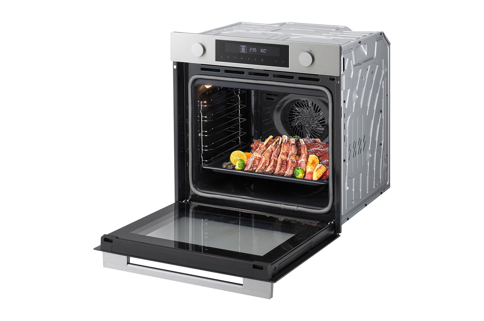 rightside view of lg ws5d7230s with food