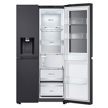 Side view door open without food