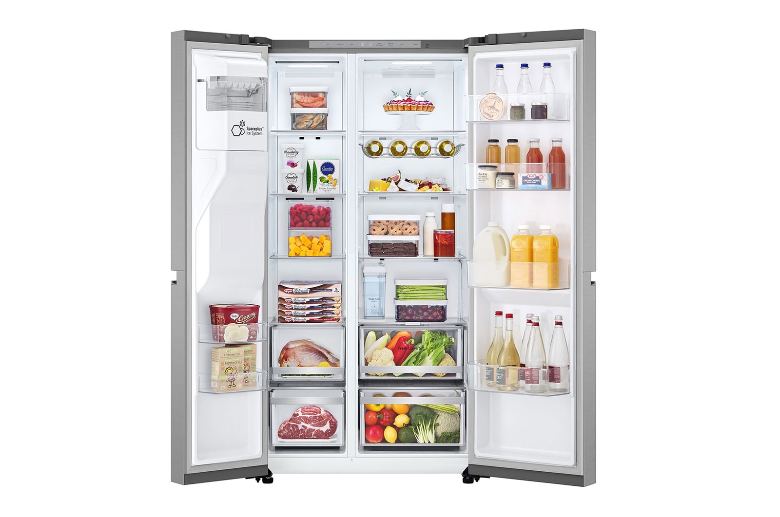 Front open (foods full, open door)