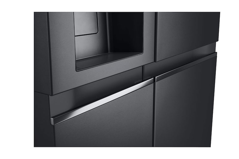 LG Americká chladnička LG | C | 628 l | DoorCooling+™ | UVnano™|Černá/šedá, GSLE91EVAC