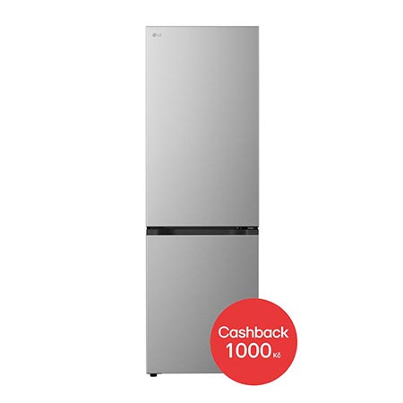 Kombinovaná chladnička LG - A - 333 l - Smart Invertorový kompresor - Stříbrná