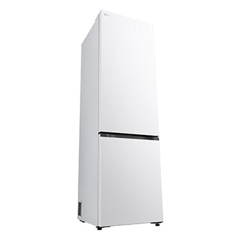 Čelní pohled na spodní mrazničku LG s vyobrazením designu exteriéru