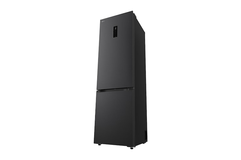 Čelní pohled na spodní mrazničku LG (gbbs726cpy) s vyobrazením designu exteriéru