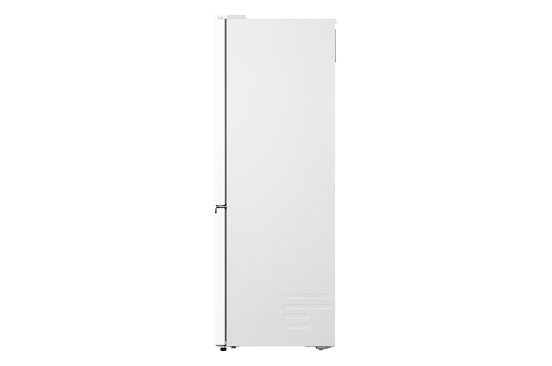Čelní pohled na spodní mrazničku LG () s vyobrazením designu exteriéru