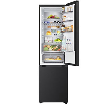 Front top door open with food