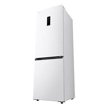 Čelní pohled na spodní mrazničku LG s vyobrazením designu exteriéru