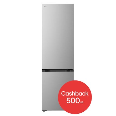 Kombinovaná chladnička LG - C - 375 l - Smart Invertorový kompresor - Stříbrná