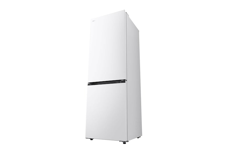 Čelní pohled na spodní mrazničku LG s vyobrazením designu exteriéru