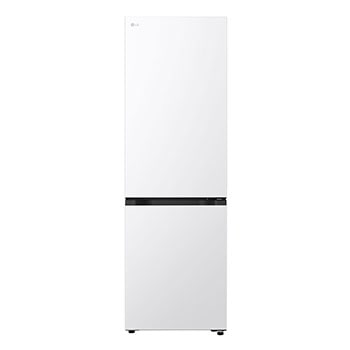 Čelní pohled na Kombinovaná chladnička LG | A | 333 l | Smart Invertorový kompresor | Bílá GBBS312ASW