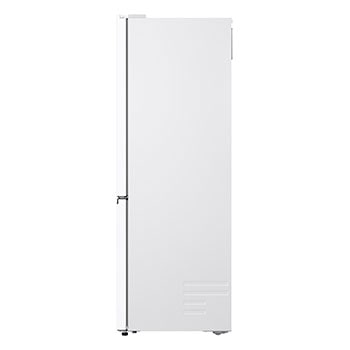 Zadní pohled na mrazničku LG s viditelným zadním panelem