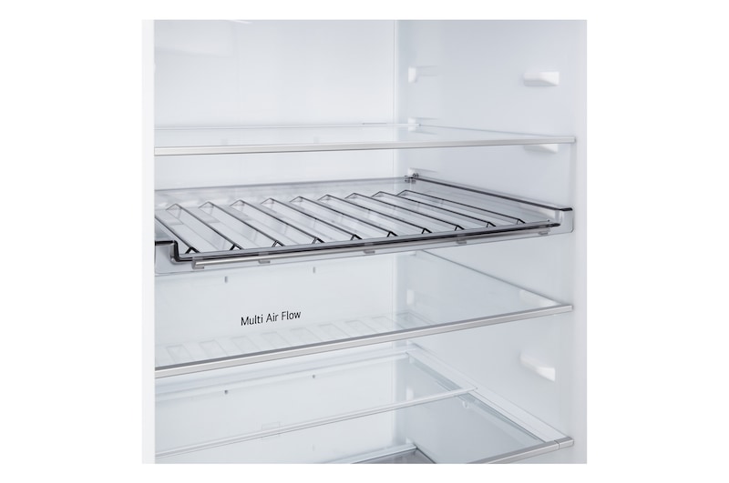 Přední pohled na chladničku s mrazničkou LG (gbbs726cpy) s ventilací DoorCooling+™