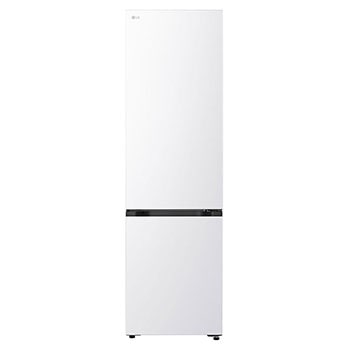 Čelní pohled na Kombinovaná chladnička LG | D | 375 l | Smart Invertorový kompresor | Bílá GBBSJ20DSW