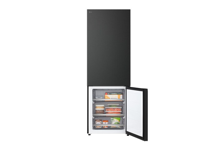 Lower view of LG fridge freezer (GBBW726AEV)