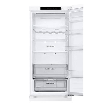 Front view top door open