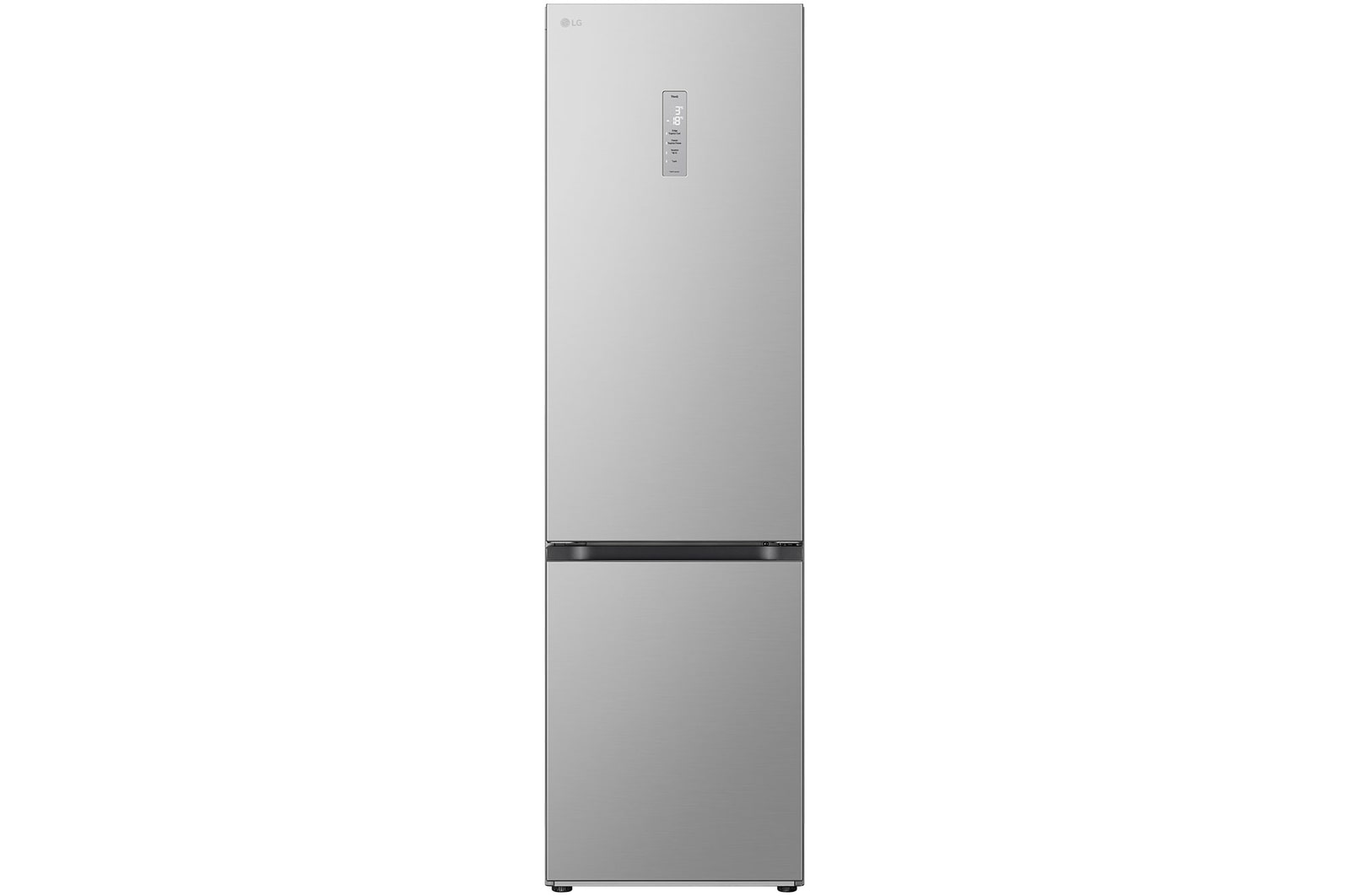 Pohled zepředu na 387L DoorCooling+™ Kombinovaná chladnička, Stříbrná GBV3200DPY