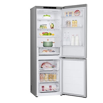 double door open of left side view with food