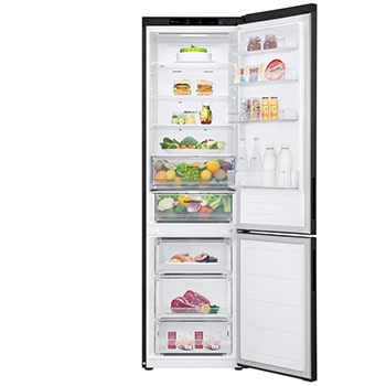 front double door open view with food