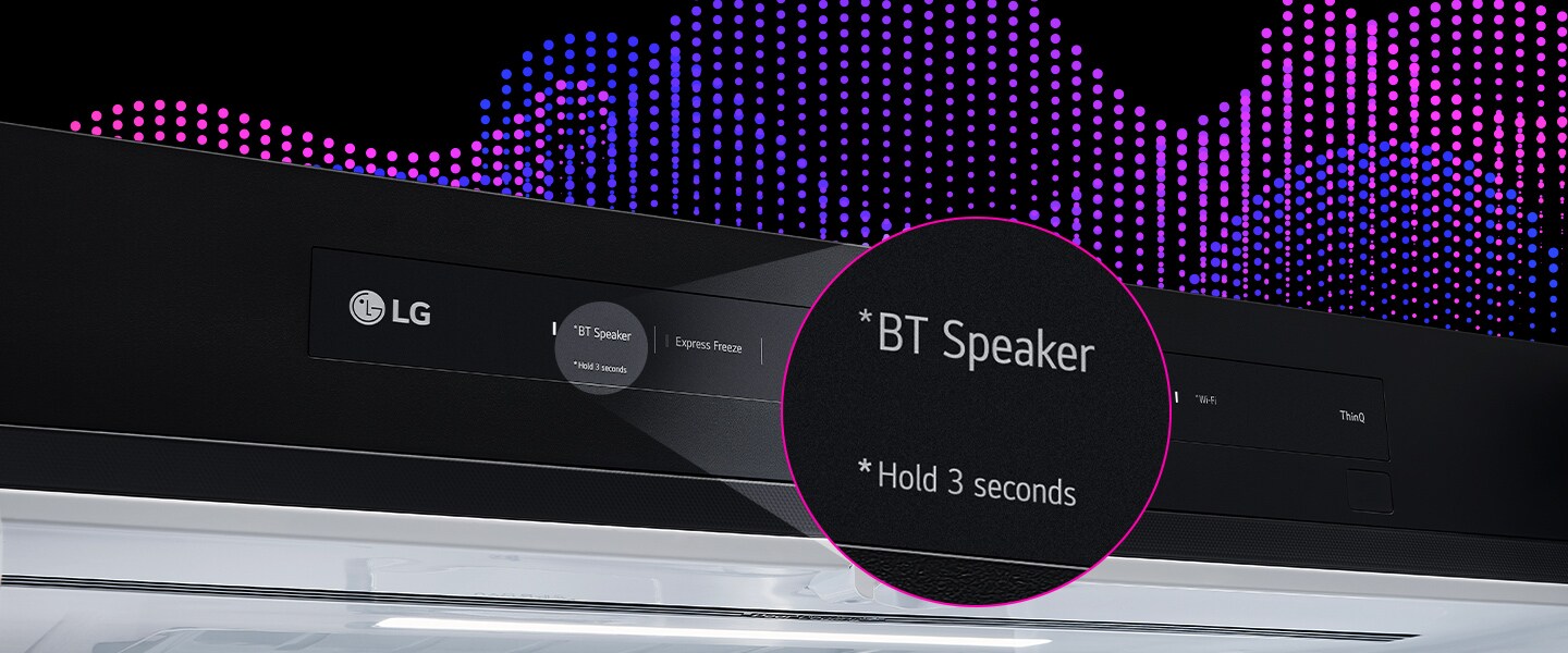 Panel se zobrazením použití Bluetooth reproduktoru.