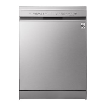 Čelní pohled na Volně stojící myčka nádobí LG | A | 14 sad nádobí | QuadWash™ | Stříbrná DF273FV