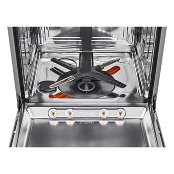 LG Volně stojící parní myčka nádobí LG, Stříbrná, 14 sad nádobí QuadWash™, DF587HVS