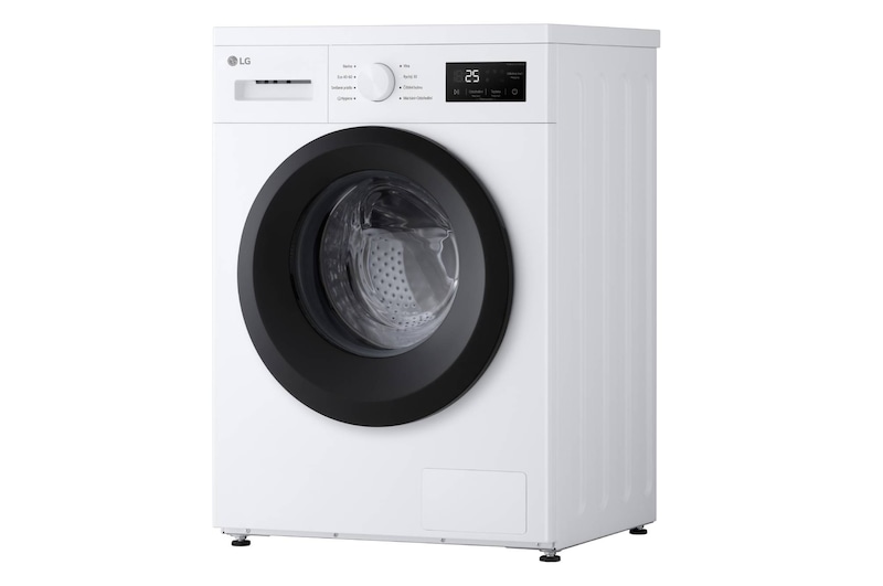 AI Slim pračka LG | 8 kg | A | 1400 ot./min | Rychlý 30' hygienický program | Bílá