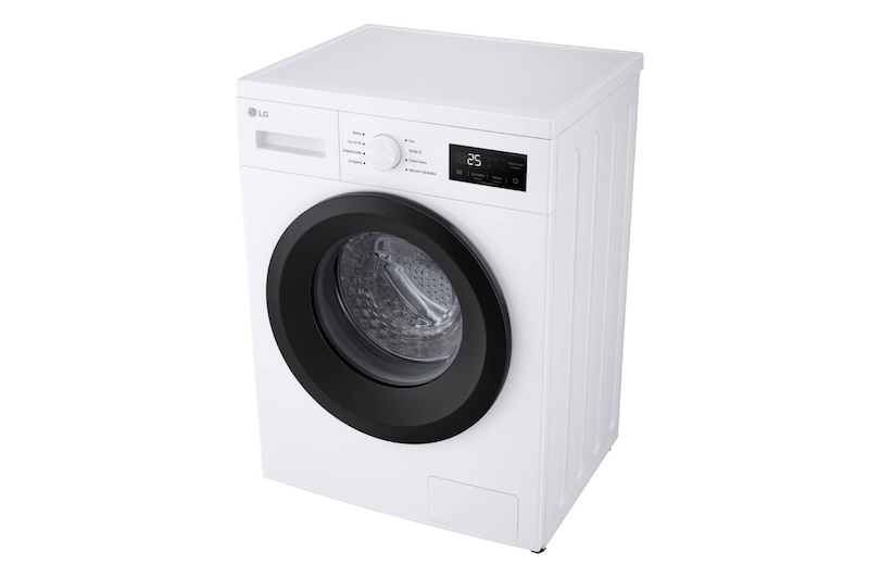 AI Slim pračka LG | 8 kg | A | 1400 ot./min | Rychlý 30' hygienický program | Bílá