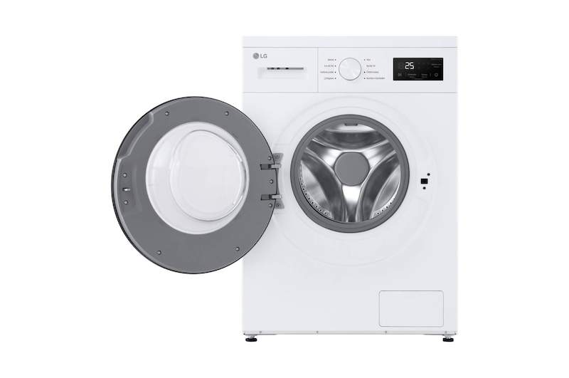 AI Slim pračka LG | 8 kg | A | 1400 ot./min | Rychlý 30' hygienický program | Bílá