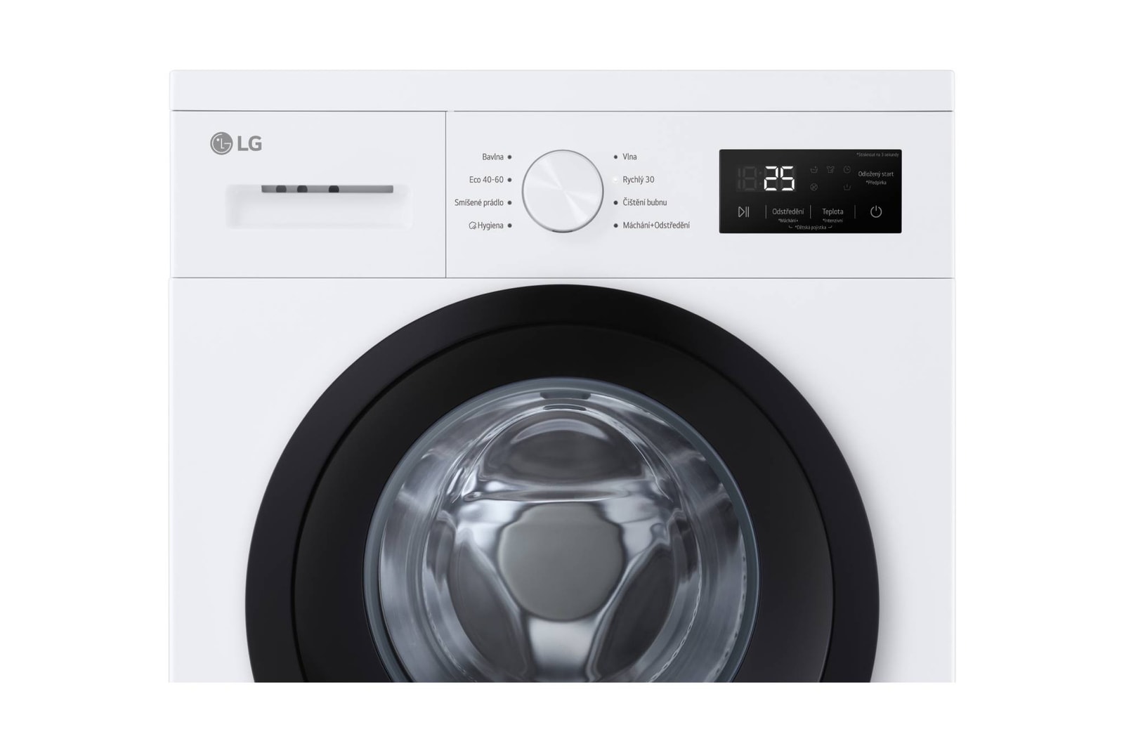 AI Slim pračka LG | 8 kg | A | 1400 ot./min | Rychlý 30' hygienický program | Bílá