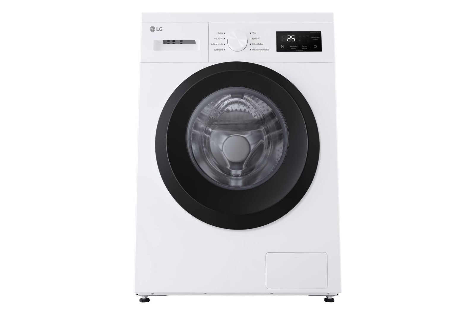 AI Slim pračka LG | 8 kg | A | 1400 ot./min | Rychlý 30' hygienický program | Bílá